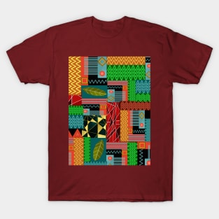 Crazy Multicoloured Pattern T-Shirt